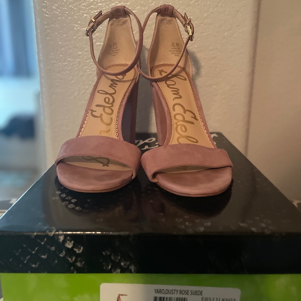 Sam Edelman Suede Dusty Rose Heals